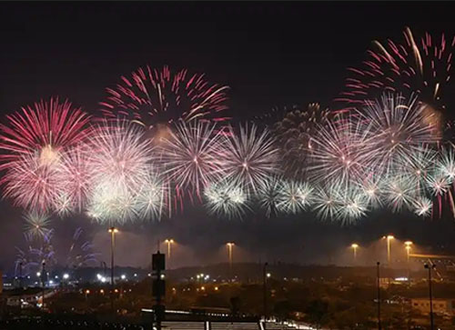 营口焰火晚会
